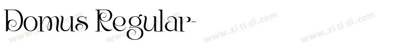 Domus Regular字体转换 Domus Regular字体转换